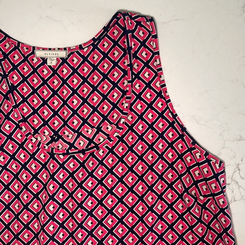 Pleione geometric tank top
